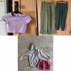 Girls Size 10/12 Clothing Bundle | Athleisure + Casual Set | Everyday basics
